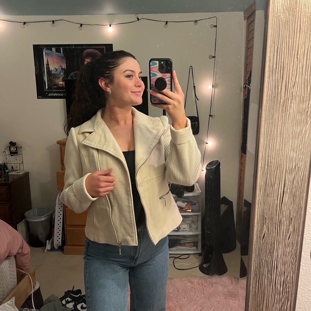 Women’s Bebe Asymmetrical Zipper Jacket